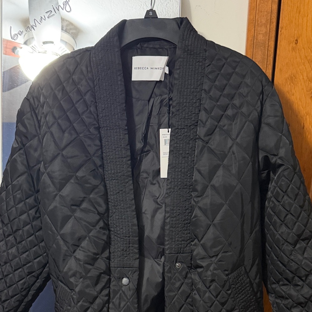 Rebecca Minkoff Black Quilted Puffer Jacket. New with tags